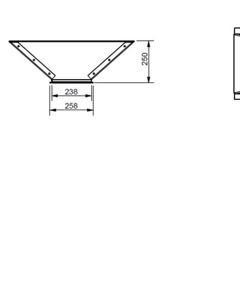 Inlet / outlet extra 240x240 SR100 M&M